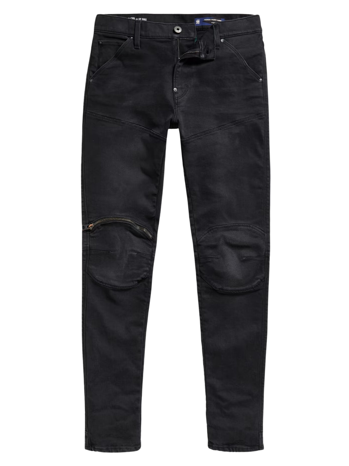G-Star Jean 5620 3D Zip Knee Worn In Black Onyx